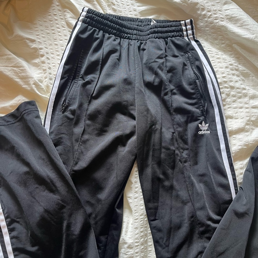 Adidas straight leg track pants